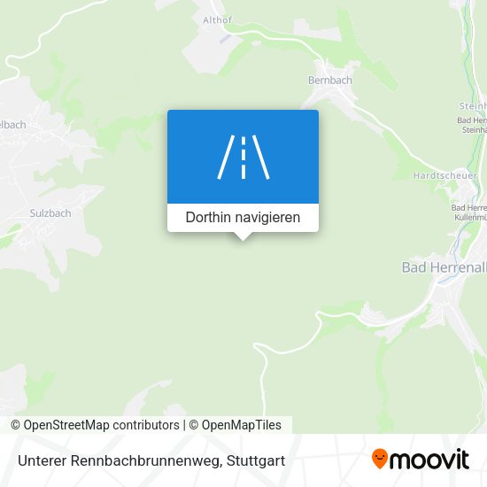Unterer Rennbachbrunnenweg Karte