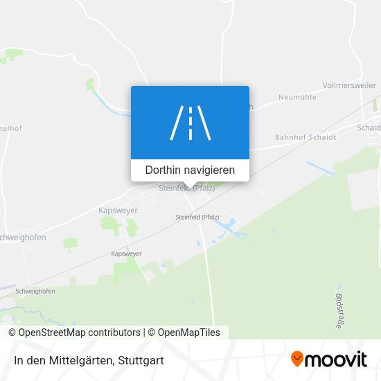 In den Mittelgärten Karte