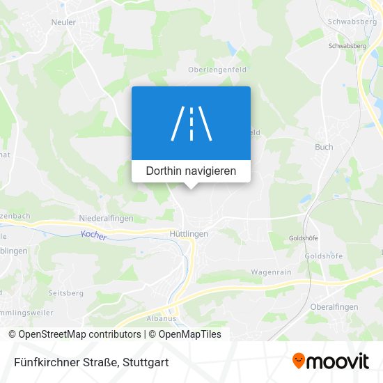 Fünfkirchner Straße Karte