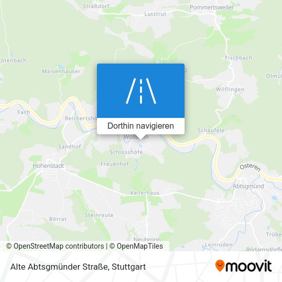 Alte Abtsgmünder Straße Karte