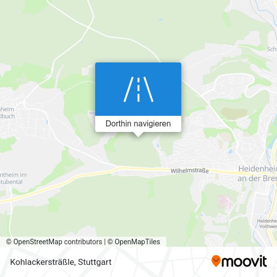 Kohlackersträßle Karte