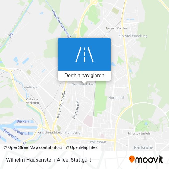 Wilhelm-Hausenstein-Allee Karte