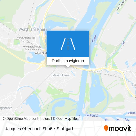 Jacques-Offenbach-Straße Karte