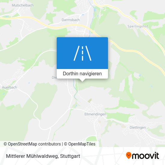 Mittlerer Mühlwaldweg Karte