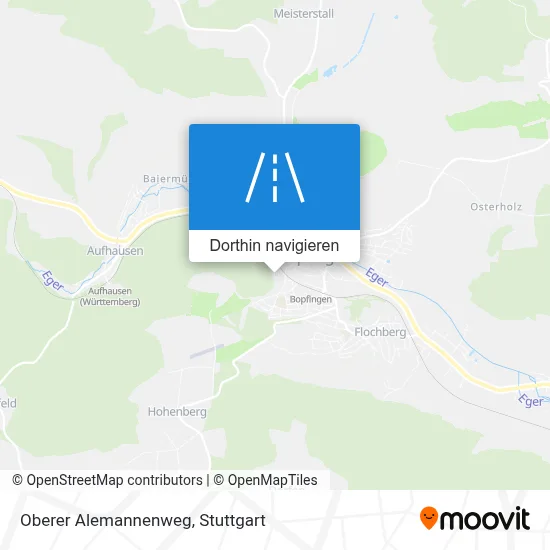 Oberer Alemannenweg Karte