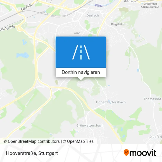Hooverstraße Karte