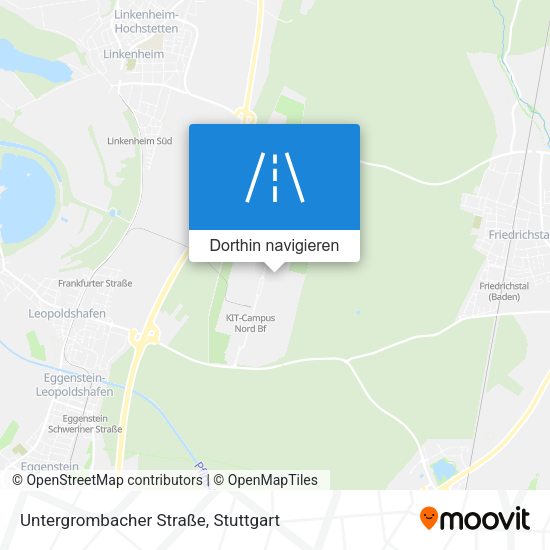 Untergrombacher Straße Karte