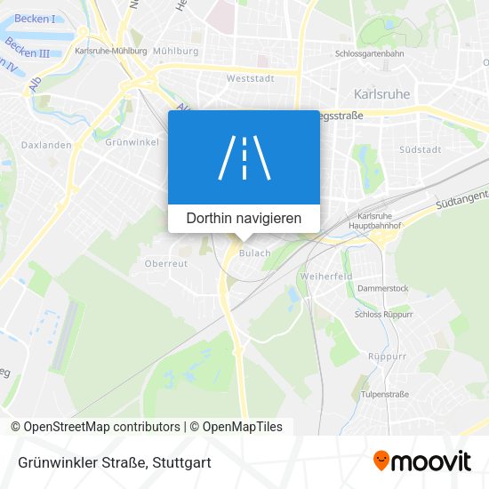 Grünwinkler Straße Karte