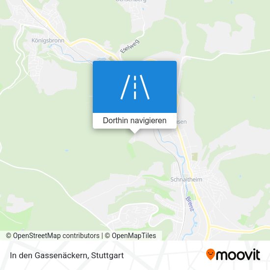 In den Gassenäckern Karte