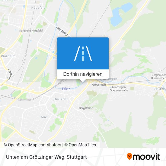 Unten am Grötzinger Weg Karte
