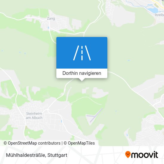 Mühlhaldesträßle Karte