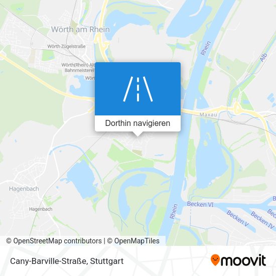 Cany-Barville-Straße Karte