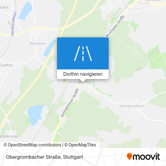 Obergrombacher Straße Karte