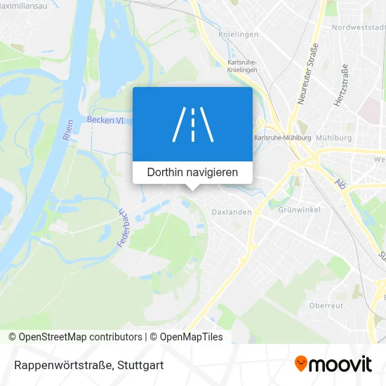 Rappenwörtstraße Karte