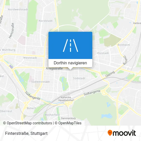 Finterstraße Karte