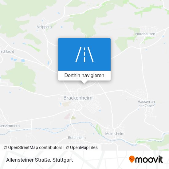 Allensteiner Straße Karte