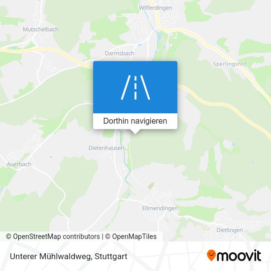 Unterer Mühlwaldweg Karte