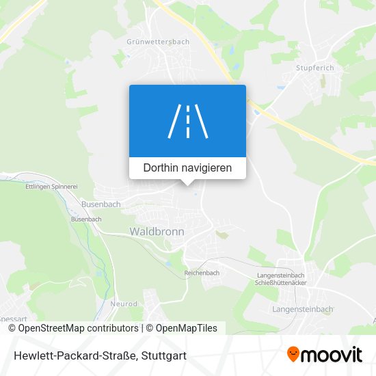 Hewlett-Packard-Straße Karte