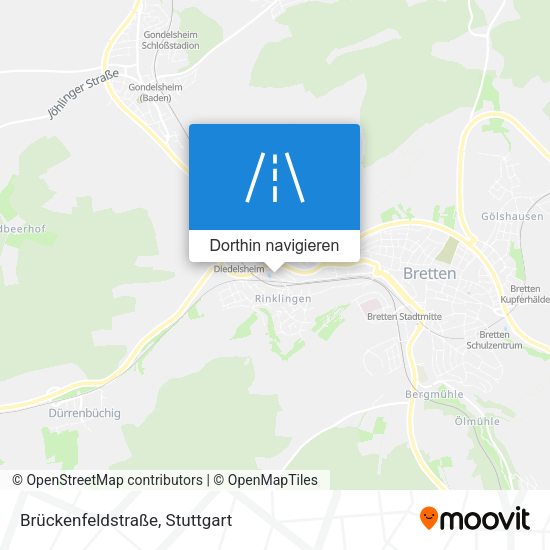 Brückenfeldstraße Karte