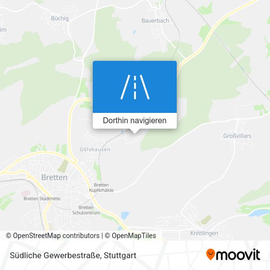 Südliche Gewerbestraße Karte
