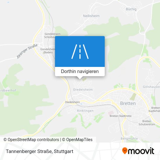 Tannenberger Straße Karte