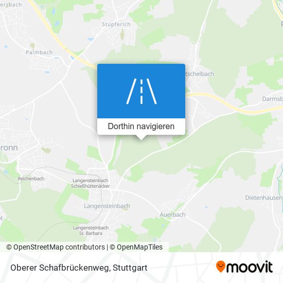 Oberer Schafbrückenweg Karte