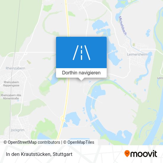 In den Krautstücken Karte