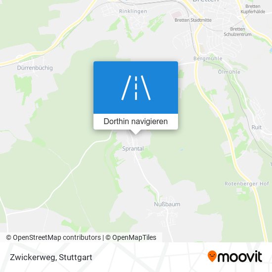 Zwickerweg Karte