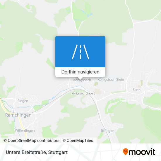 Untere Breitstraße Karte
