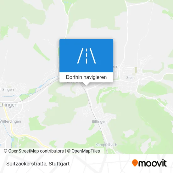 Spitzackerstraße Karte