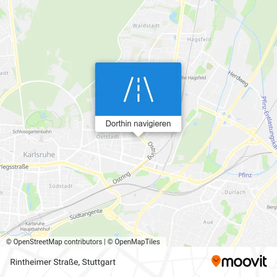 Rintheimer Straße Karte