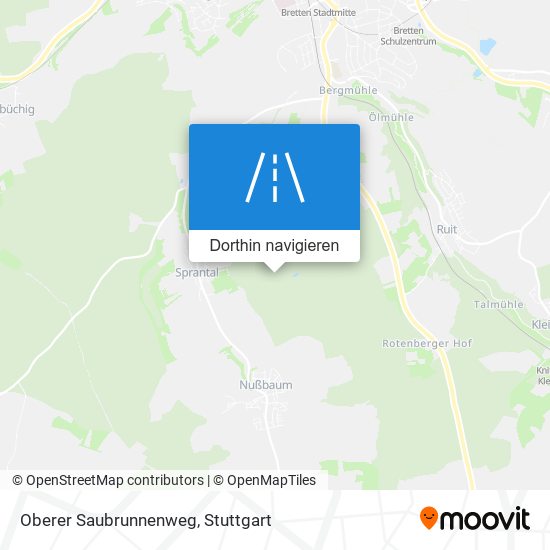 Oberer Saubrunnenweg Karte