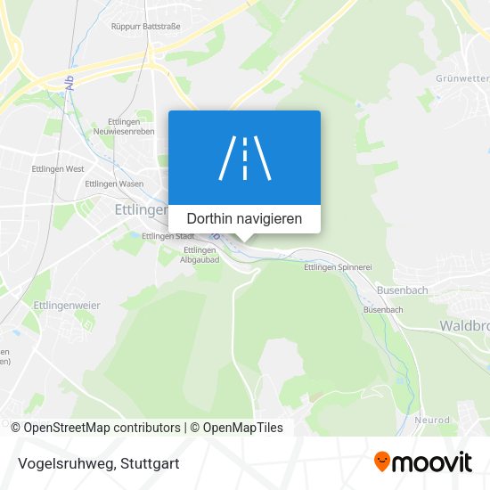 Vogelsruhweg Karte