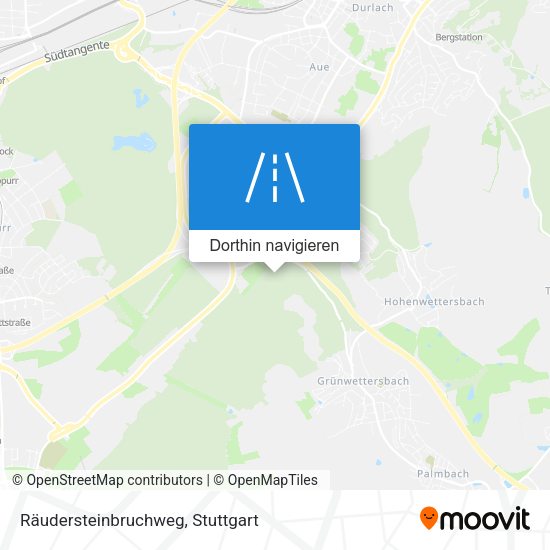 Räudersteinbruchweg Karte