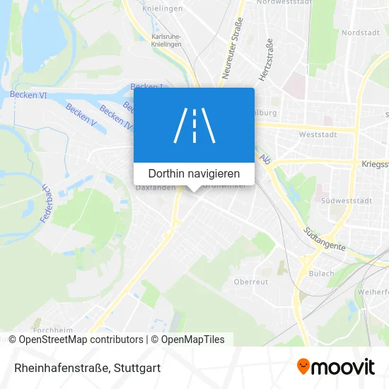 Rheinhafenstraße Karte