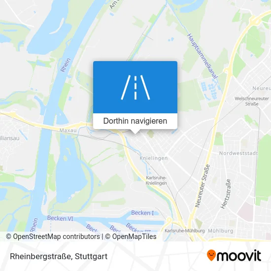 Rheinbergstraße Karte