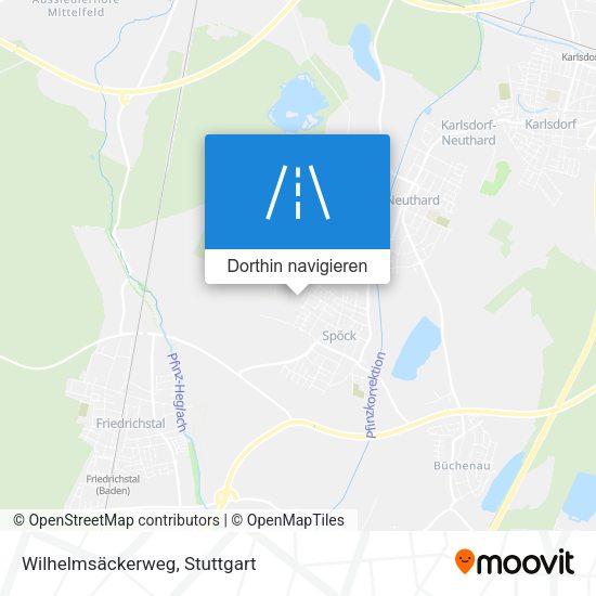 Wilhelmsäckerweg Karte