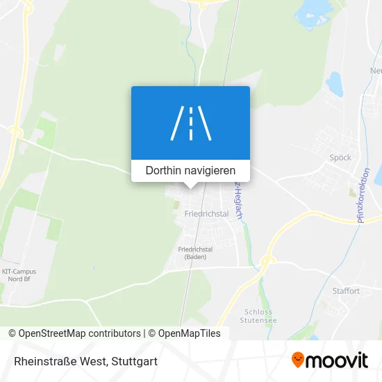 Rheinstraße West Karte