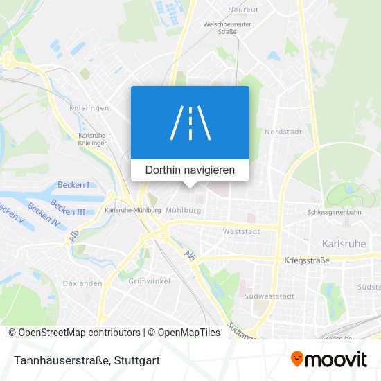 Tannhäuserstraße Karte