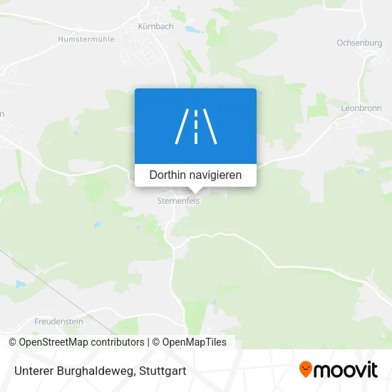 Unterer Burghaldeweg Karte