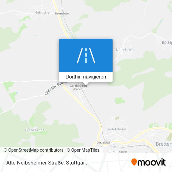 Alte Neibsheimer Straße Karte