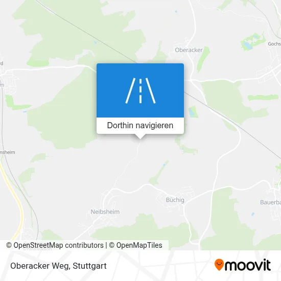 Oberacker Weg Karte