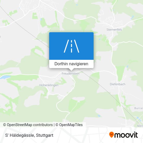 S' Häldegässle Karte