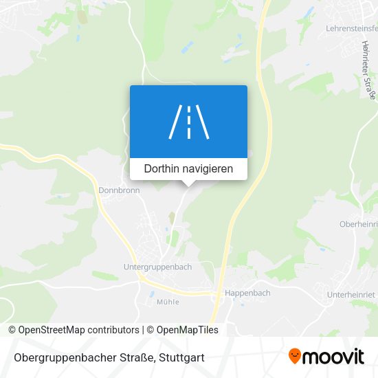 Obergruppenbacher Straße Karte