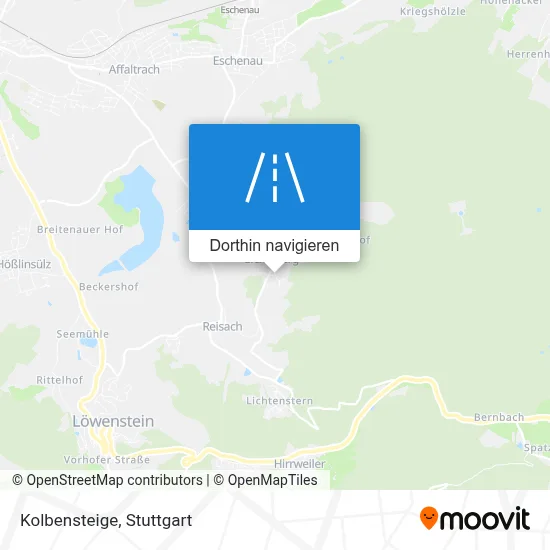 Kolbensteige Karte