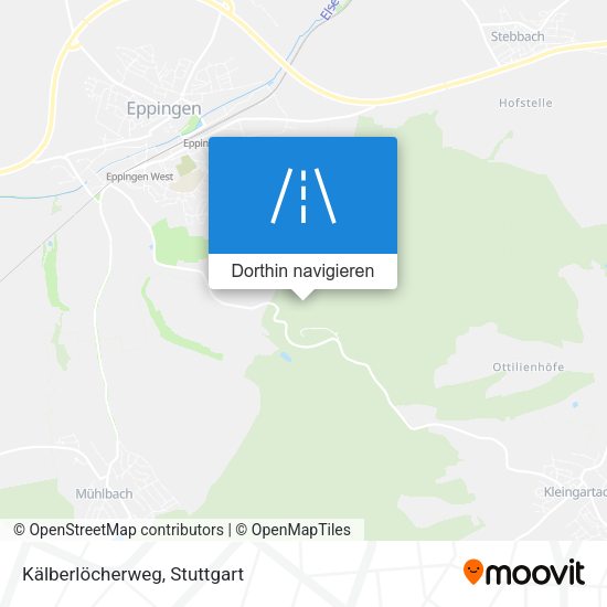 Kälberlöcherweg Karte