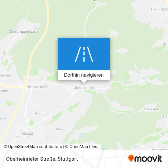 Oberheinrieter Straße Karte