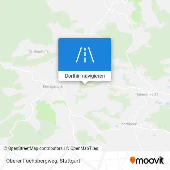 Oberer Fuchsbergweg Karte