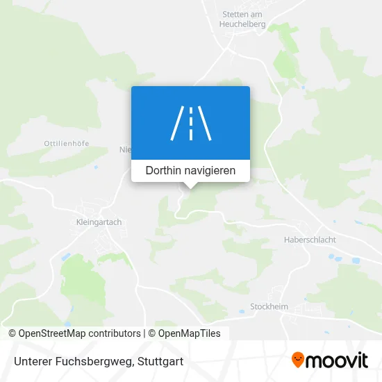 Unterer Fuchsbergweg Karte
