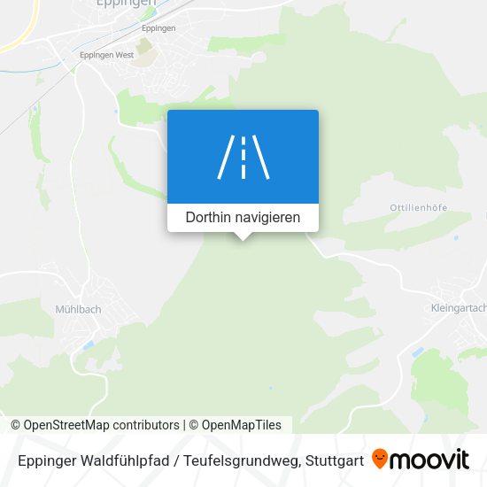Eppinger Waldfühlpfad / Teufelsgrundweg Karte